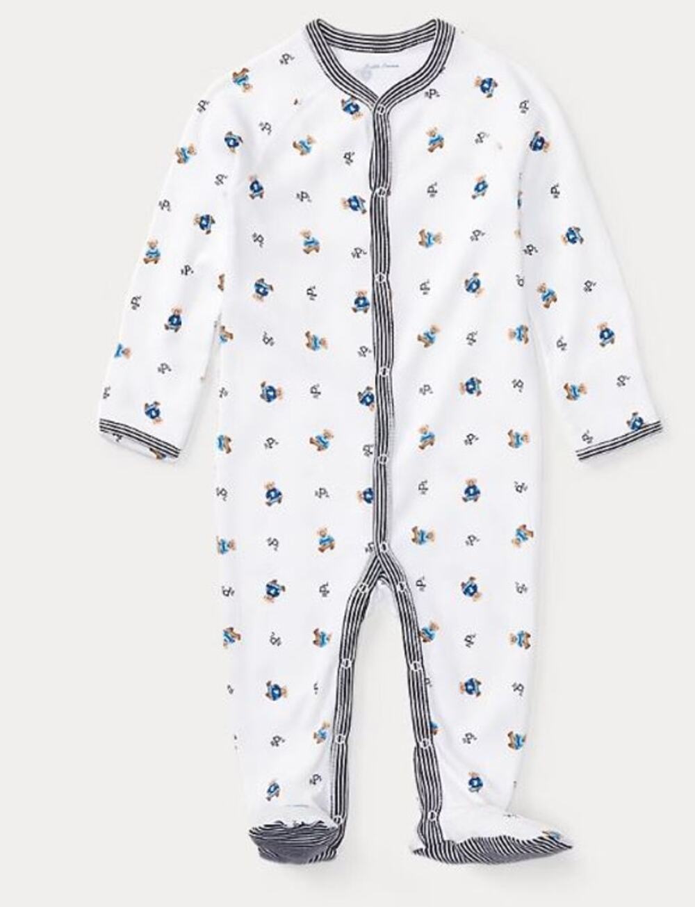 Polo Ralph Lauren Polo Bear Teddy Cotton Footed Coverall Pajama Footie 3 mths